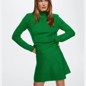 Brand new with tag green skirt sweater set